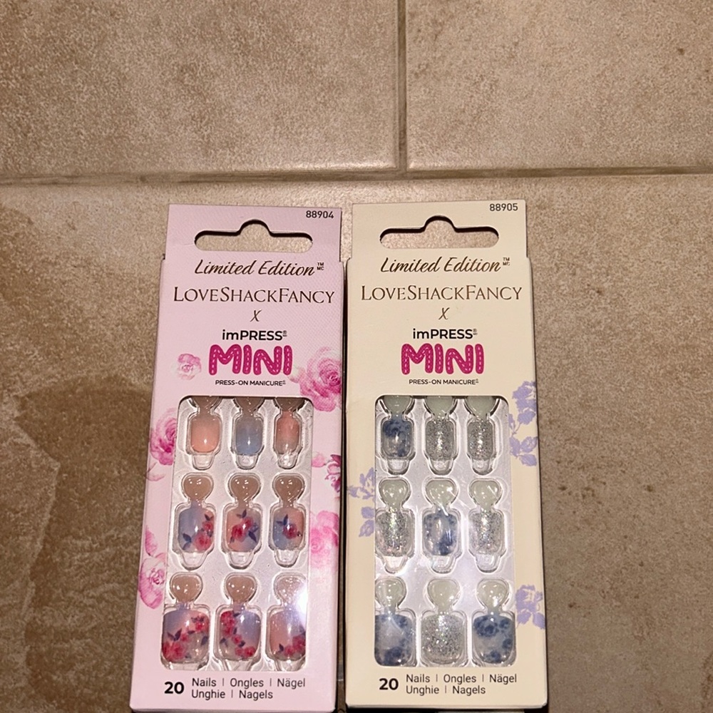 LIMITED EDITION LoveShackFancy X imPRESS MINI Press On Manicure Nail Set